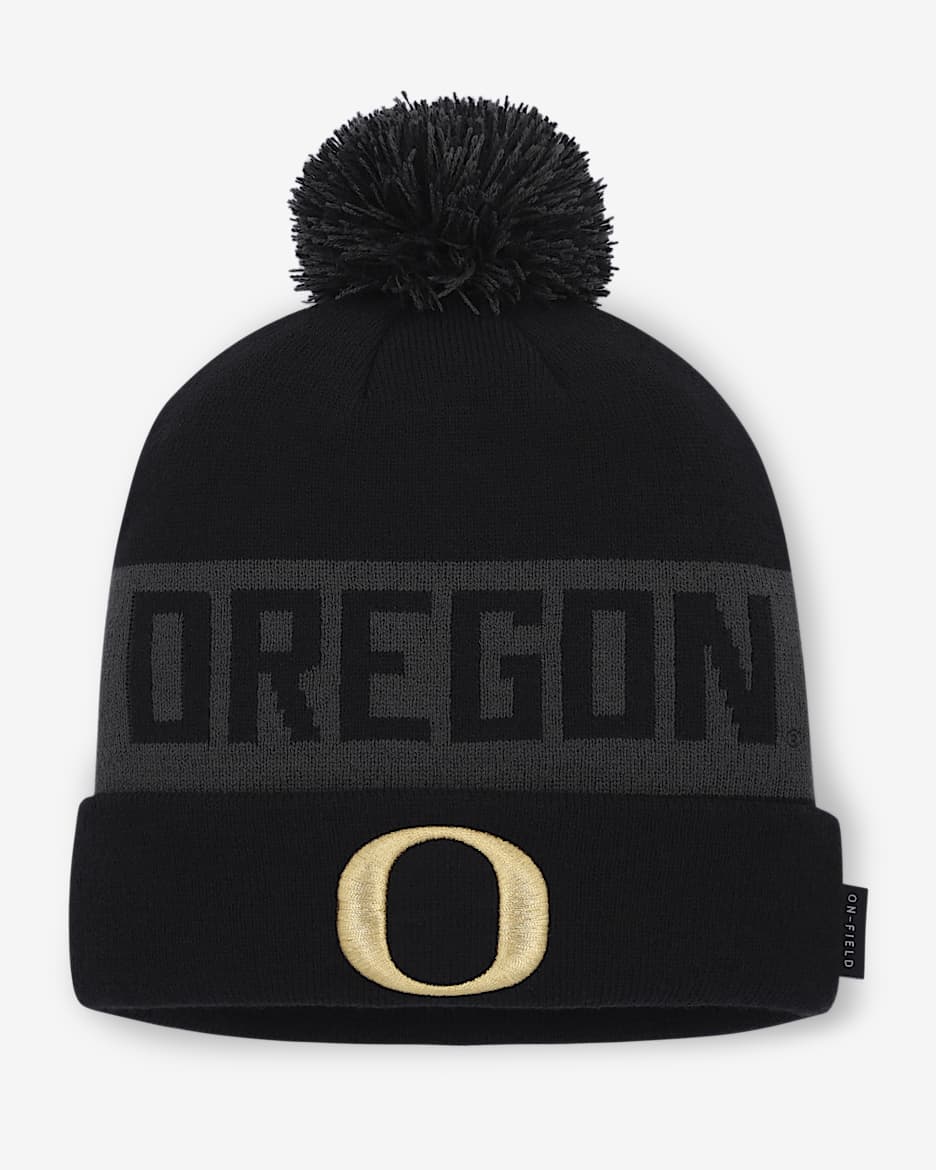 Oregon Alt Peak Men's Nike College Cuffed Pom Beanie. Nike.com